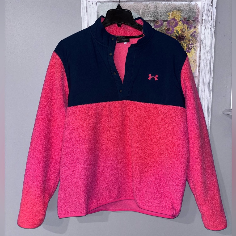 Under Armour Pink and Navy Sweatshirt